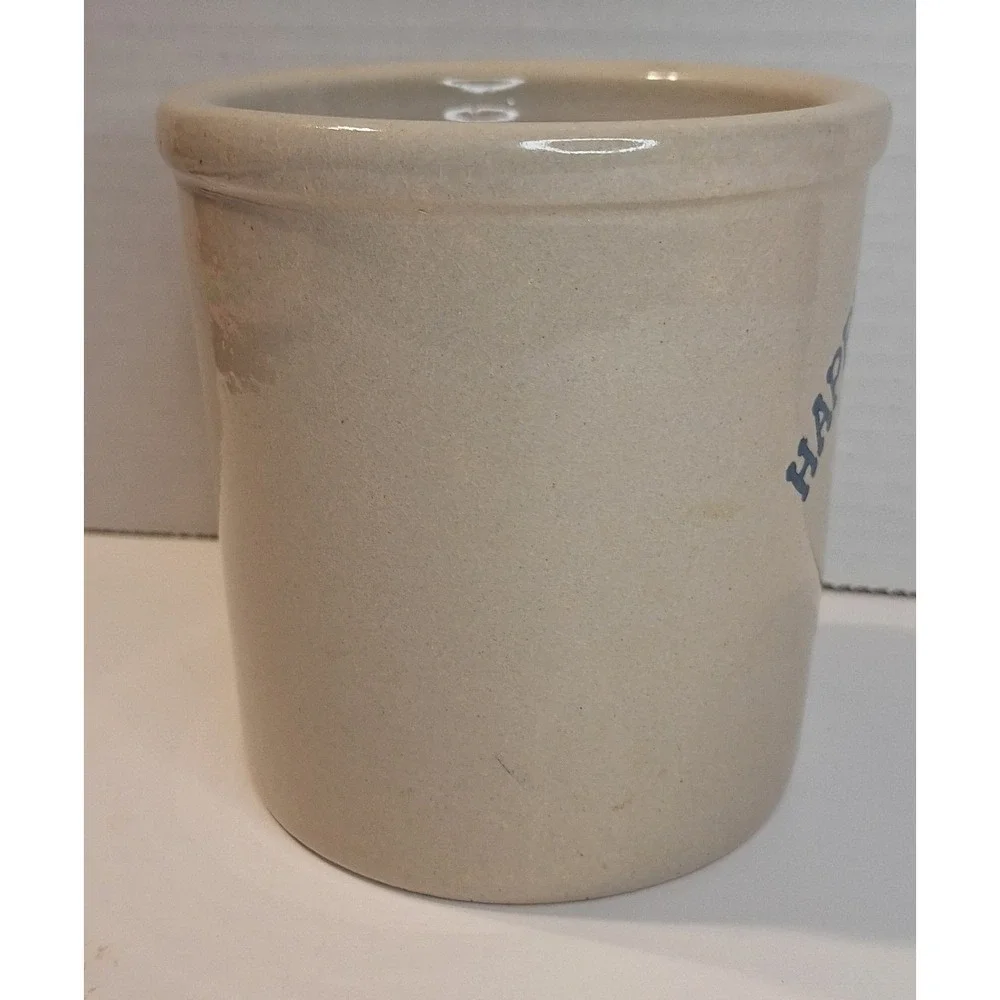 Vtg Robinson Ransbottom Happy Mother's Day Stoneware Crock Bunny Rabbit‎ Pottery
